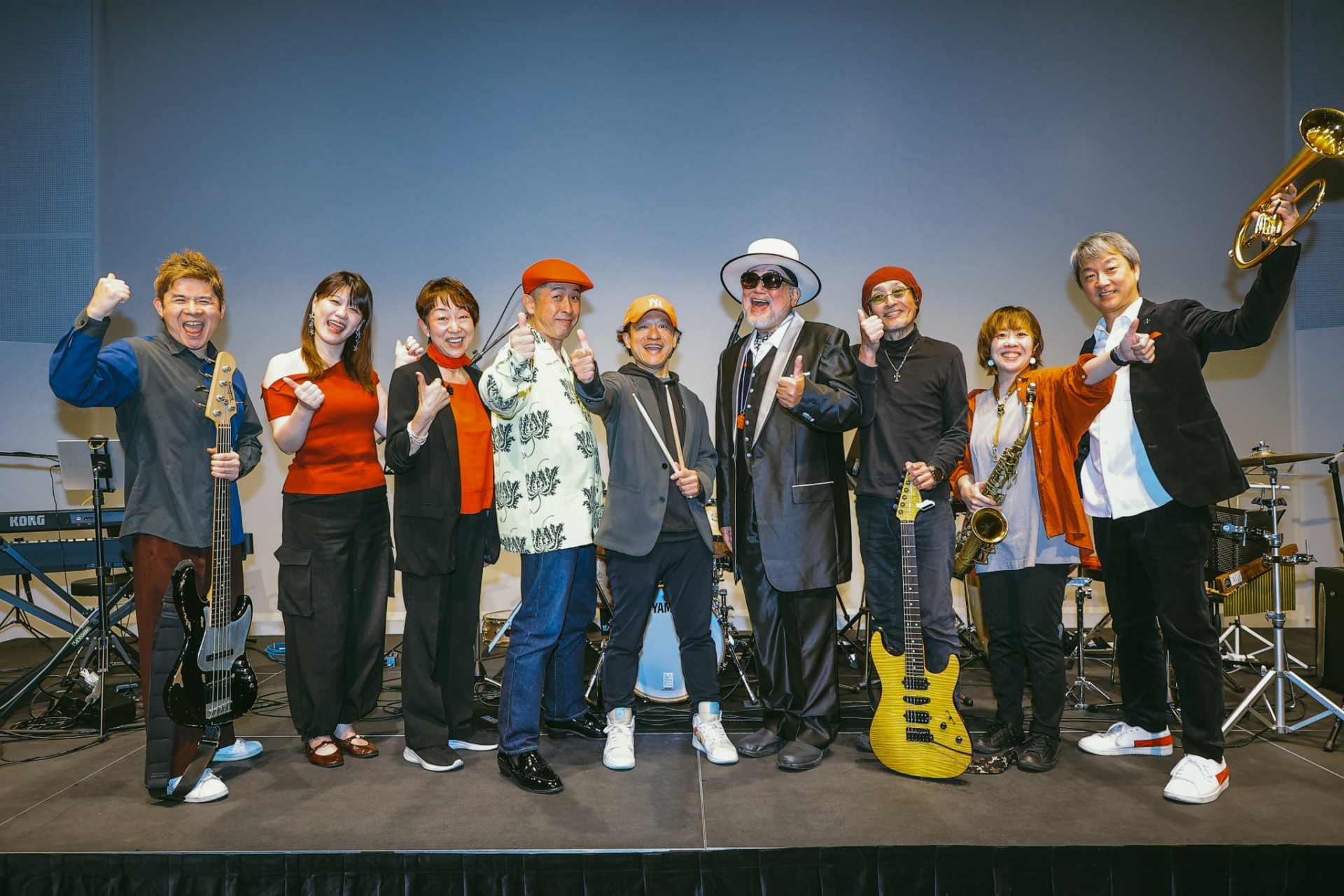 「米米CLUB」の「ジェームス小野田」さんをお迎えしての発表会を開催