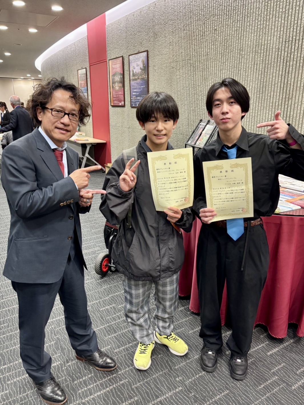 生徒2名が「第34回Student Jazz Festival2026」にて「優秀プレイヤー賞」を受賞